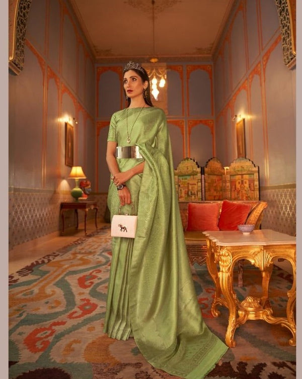 Green Soft Kanjivaram Silk Saree