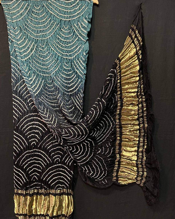 Grey Pure Gajji Silk Dupatta
