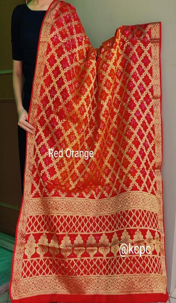  Banarasi Silk  Jaal Dupatta,Karwahcauth Dupatta & Hariyali Teej Dupatta Online For Traditional Look.
