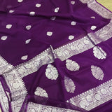 Purple Banarasi Khaddi Saree,Wedding Saree, Indian Sarees, Online Sarees