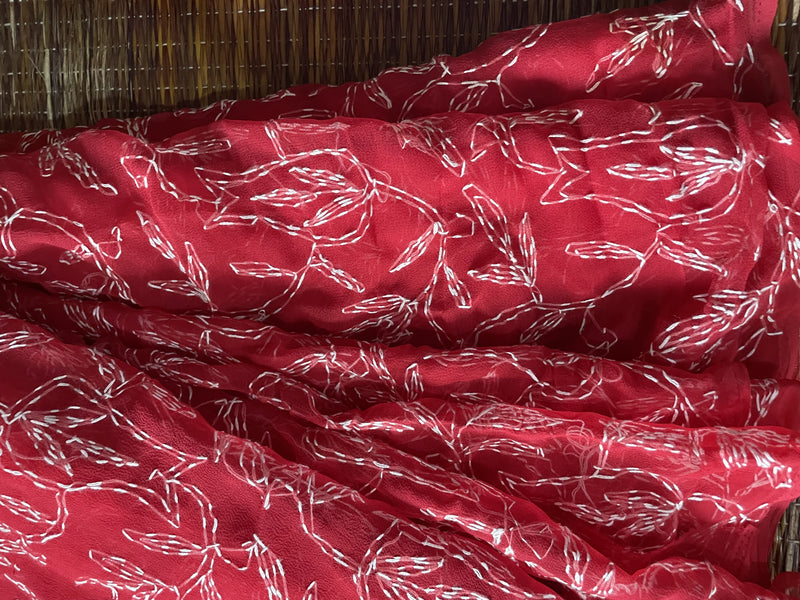 chikankari saree from lucknow