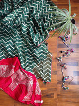 Green Organza Saree