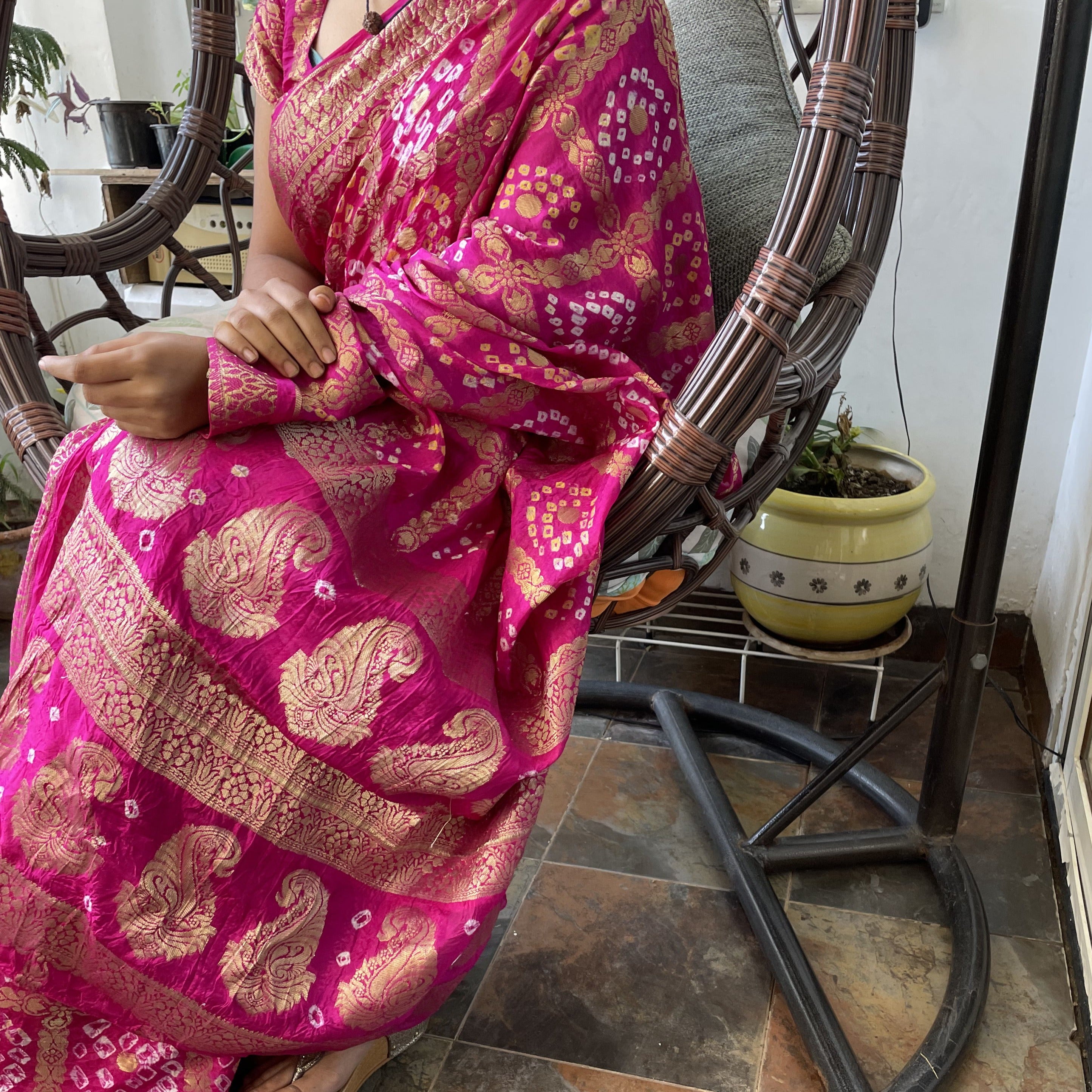 Buy Beautiful Orange Color Rajasthani Traditional Hand Bandhej Saree With  Blouse Fabric for Women,jaipuri Bandhej Bandhani Silk Saree Online in India  - Etsy