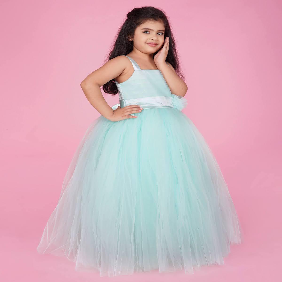 Buy Off white Shiffon Gown for Girls Online