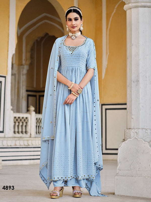 Light Blue Palazzo Set