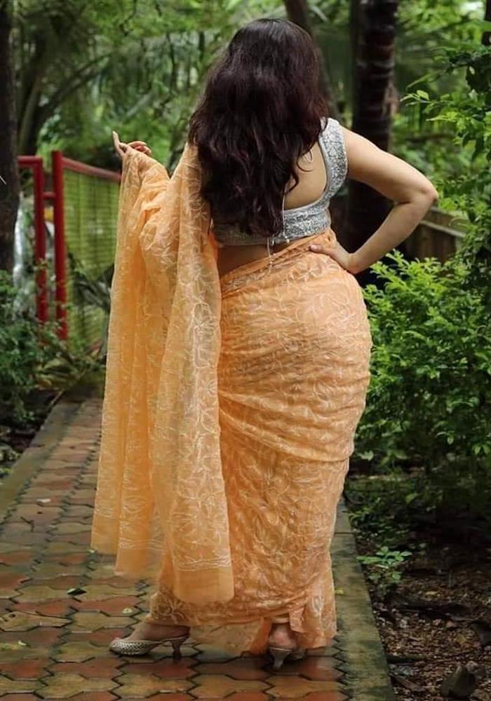 www.Sareeseduction.com #saree #sari #backless #blouse #back #hot #indian  #women #girl #lady #sareeseductio… | Backless blouse designs, Stylish sarees,  Indian models
