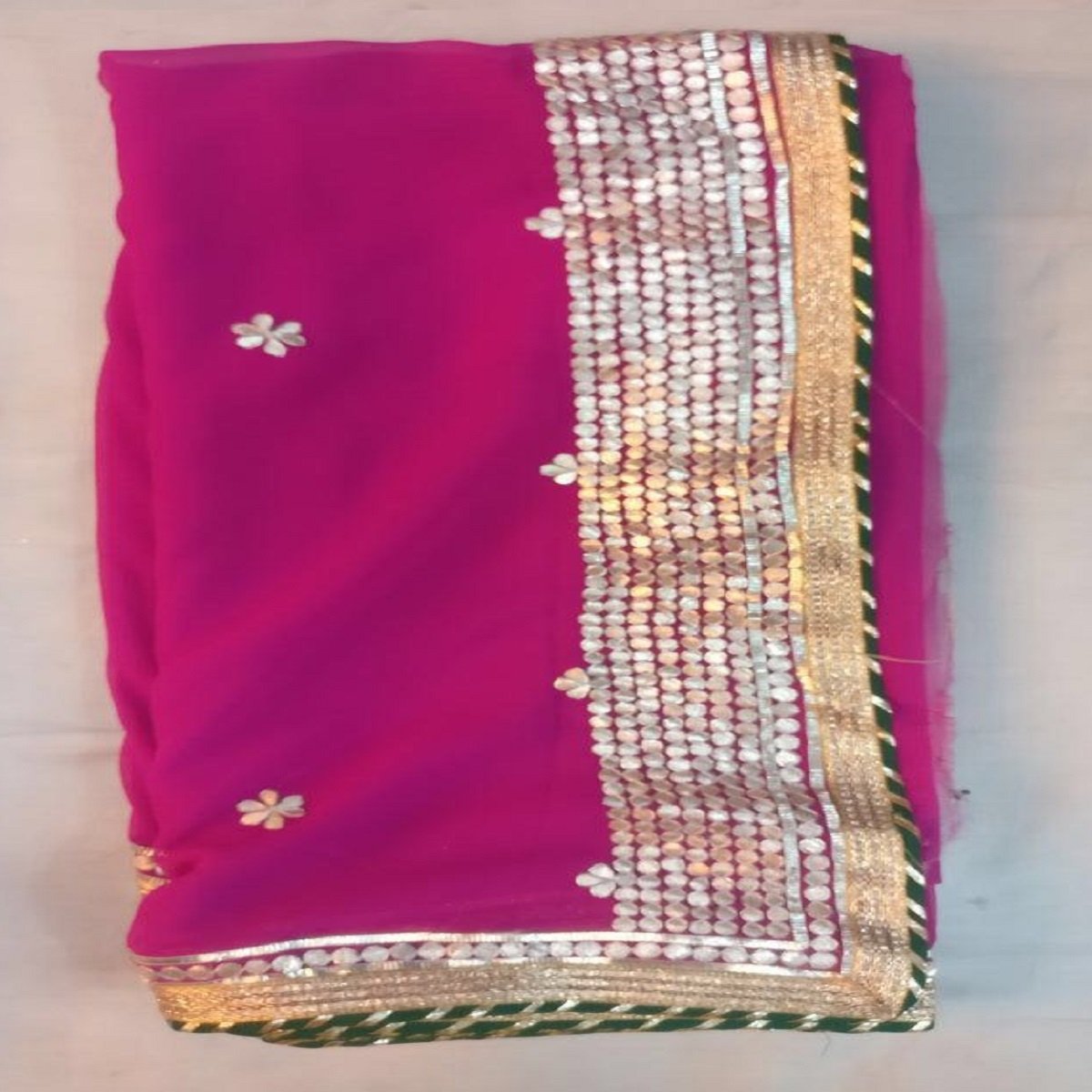 Pink Gota Patti Saree Design,Grab Now,Multicolour Chiffon Saree,Steal Now,Mirror Work Saree