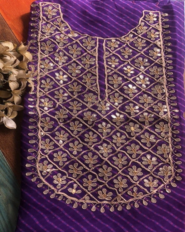 Purple Gota Patti Kurti,Shop Gota Patti Salwar Suit Online,Buy Gota Patti Salwar Kameez At Best Rate