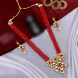 Kundan Meenakari work necklace set