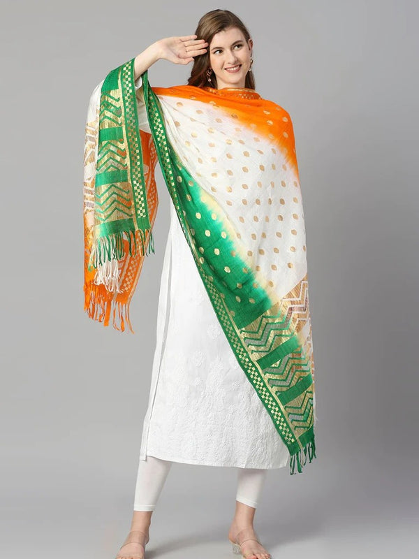 Raschel Net Dupatta Tiranga 