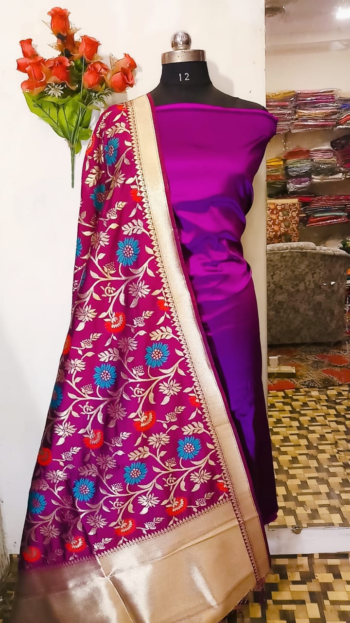 Banarasi Silk Katan Suit