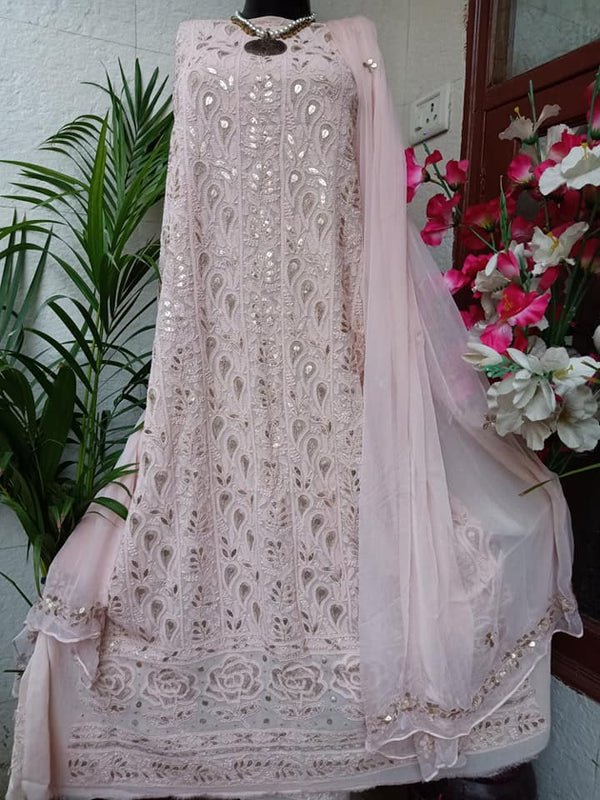 Big sale @40% on Heavy Chikankari Suits Online | Lucknow Chikankari ...