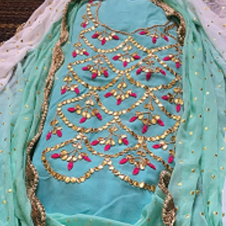 Amazon.com: Delisa Designer Wedding Partywear Silk Embroidered Salwar Kameez  Indian Dress Ready to Wear Salwar Suit Pakistani LTN (Blue, X-SMALL-36) :  Clothing, Shoes & Jewelry