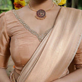 Golden Banarasi Soft Silk Saree With Blouse
