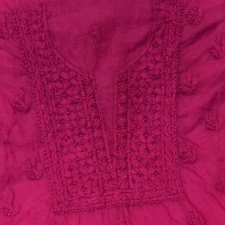 Buy  Organza Chikankari Salwar Suit In Pink,Pure Organza Lucknowi Suits,Jhakhas