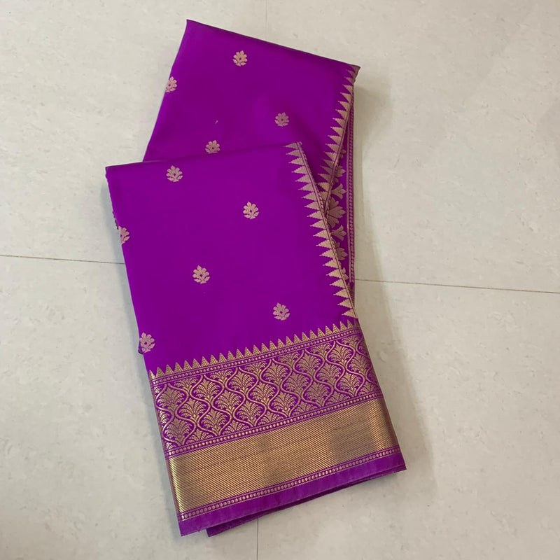 Banarasi Maheshwari Silk Saree In Purple,Upada Silk Saree,Silk Sarees Online 