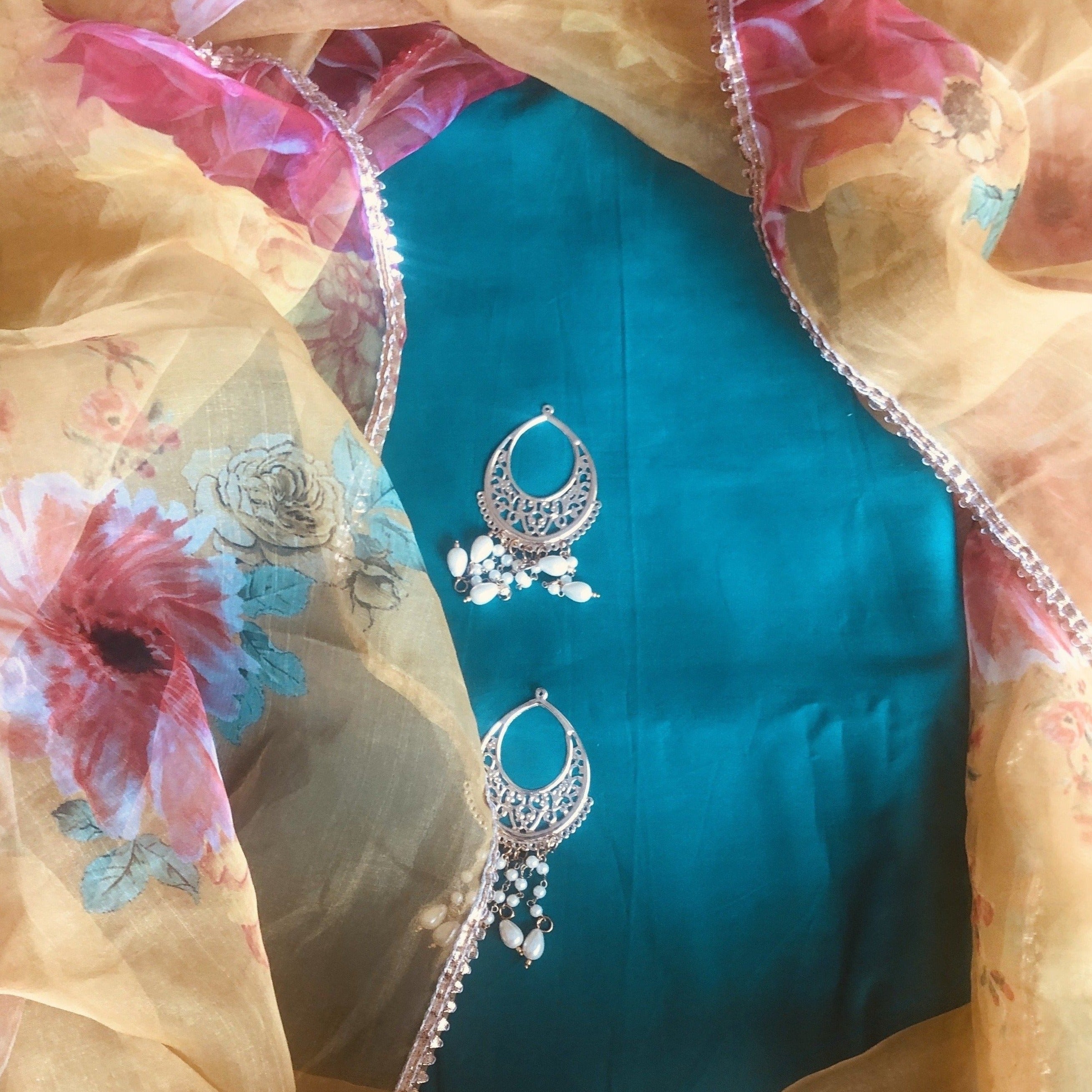 Organza Dupatta Salwar Suit - jhakhas.com