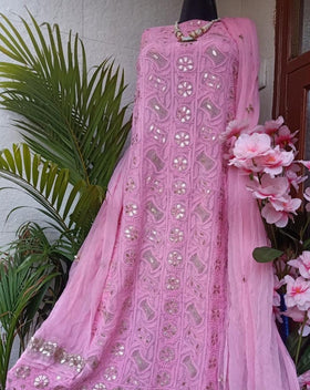 Big sale @40% on Heavy Chikankari Suits Online | Lucknow Chikankari ...