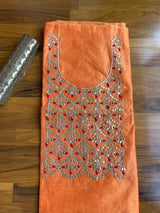 Orange Gota Patti Kurti